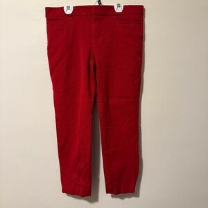 Banana Republic Women’s Red Sloan Pants Size 10  GUC